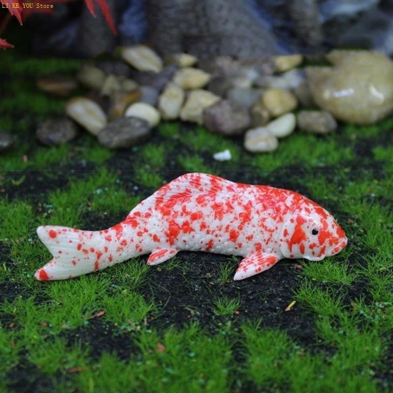 Background Resin Art - W3JE ปลากุ้งปลาเครื่องประดับตู้ปลาภูมิทัศน์ตุ๊กตาปลา