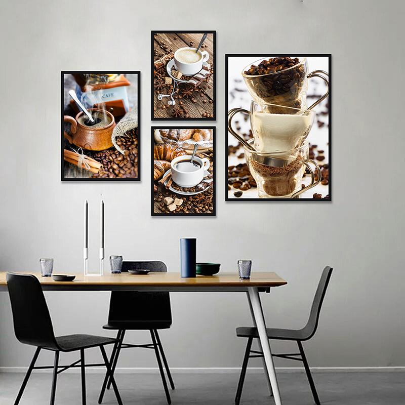 Background Resin Art - โปสเตอร์ศิลปะ WCIC ธีมกาแฟ ภาพวาดตกแต่ง โปสเตอร์ ผ้าศิลปะ
