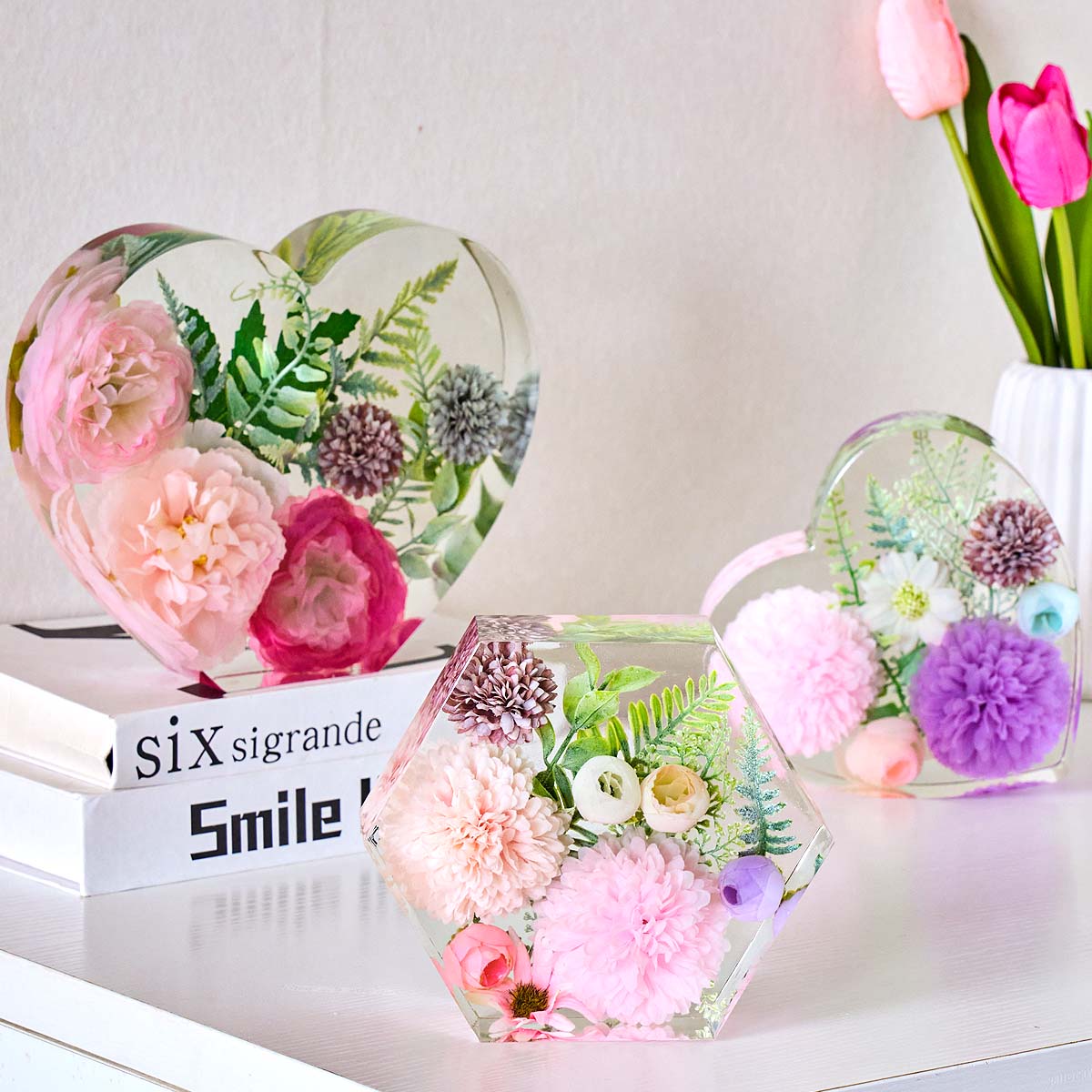 แม่พิมพ์ซิลิโคนรูปหัวใจขนาดใหญ - Resin Art Mould บทวิจารณ์และราคา