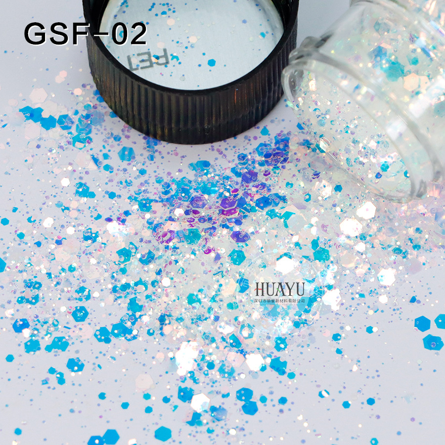 กลิตเตอร์โฮโลแกรมแบบผสม – เกล็ - Mica Flake Resin บทวิจารณ์และราคา
