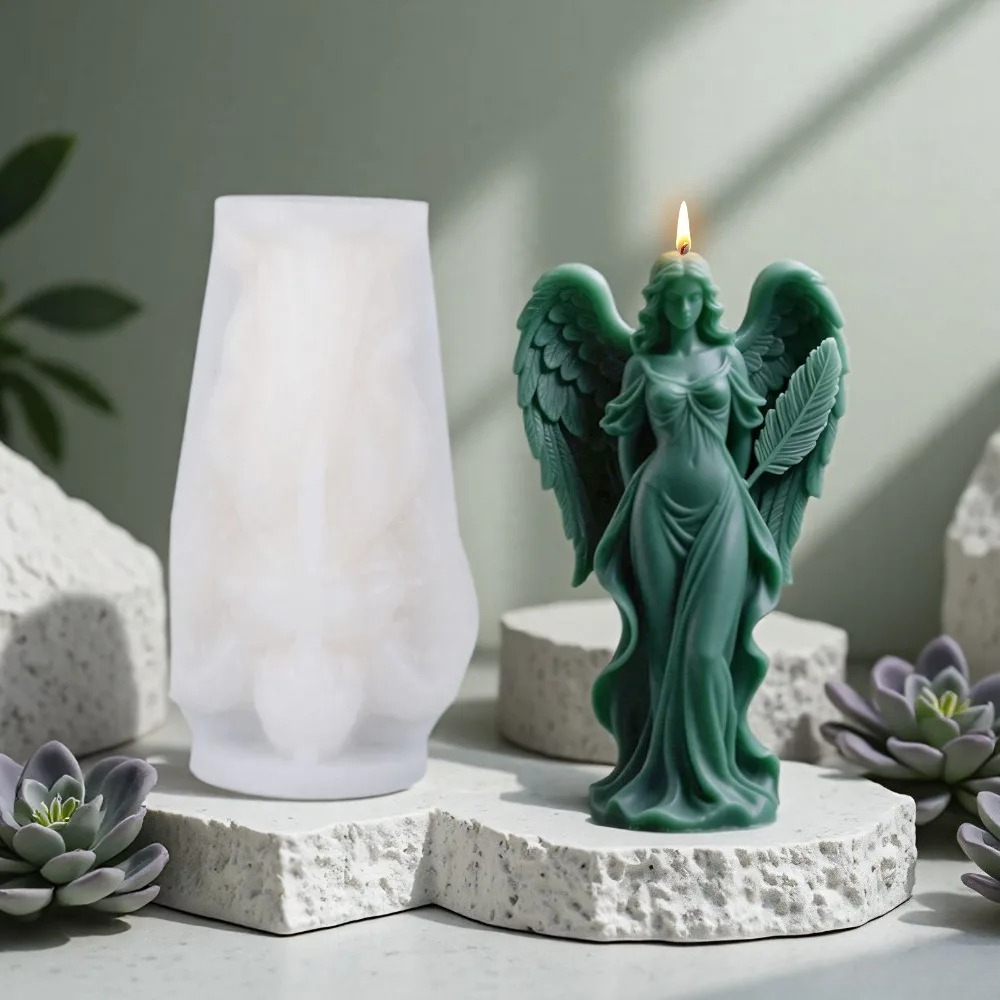 ปีกเทพธิดาเทียนหอมซิลิโคนแม่พิ - Resin Art Sculptures บทวิจารณ์และราคา