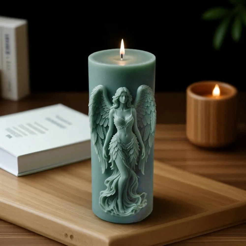 ปีกเทพธิดาเทียนหอมซิลิโคนแม่พิ - Resin Art Sculptures บทวิจารณ์และราคา