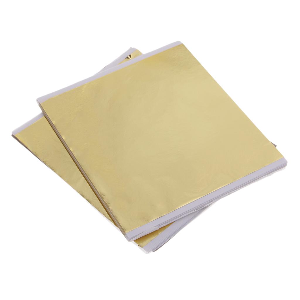 แผ่นทองคำเปลว 100 แผ่น ขนาด 14 - Gold Leaf Foil บทวิจารณ์และราคา