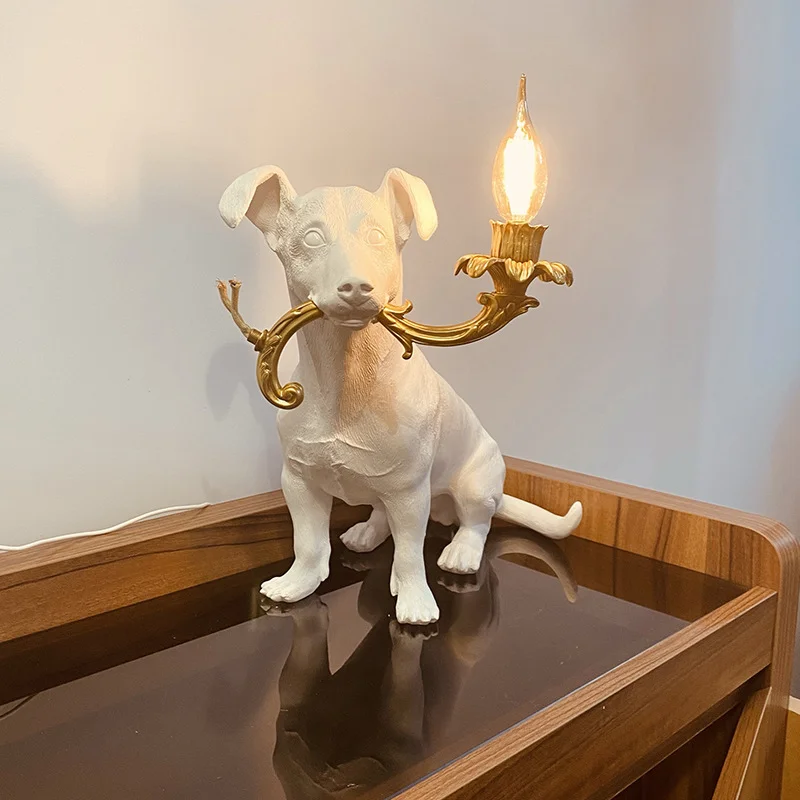 โคมไฟตั้งโต๊ะรูปสุนัขเรซิ่น ปี - Resin Art Floor Design บทวิจารณ์และราคา