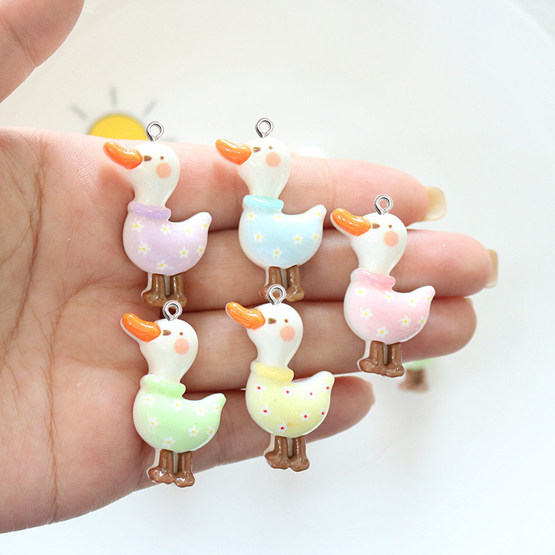 ตุ๊กตาเป็ดเรซิ่นเคลือบเงาแบบมี - Resin Art Earrings Material บทวิจารณ์และราคา