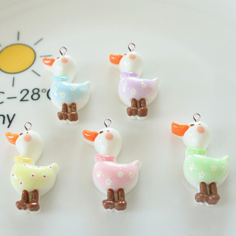 ตุ๊กตาเป็ดเรซิ่นเคลือบเงาแบบมี - Resin Art Earrings Material บทวิจารณ์และราคา
