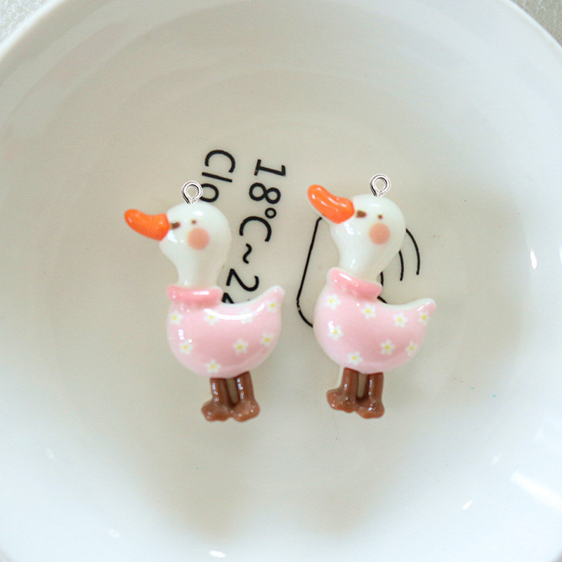 ตุ๊กตาเป็ดเรซิ่นเคลือบเงาแบบมี - Resin Art Earrings Material บทวิจารณ์และราคา