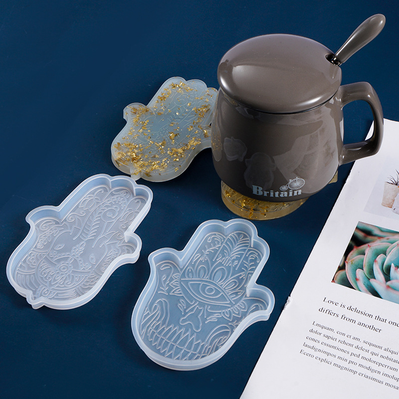 1 Pcs DIY Coaster มือของ Fatim - Resin Art Mould บทวิจารณ์และราคา