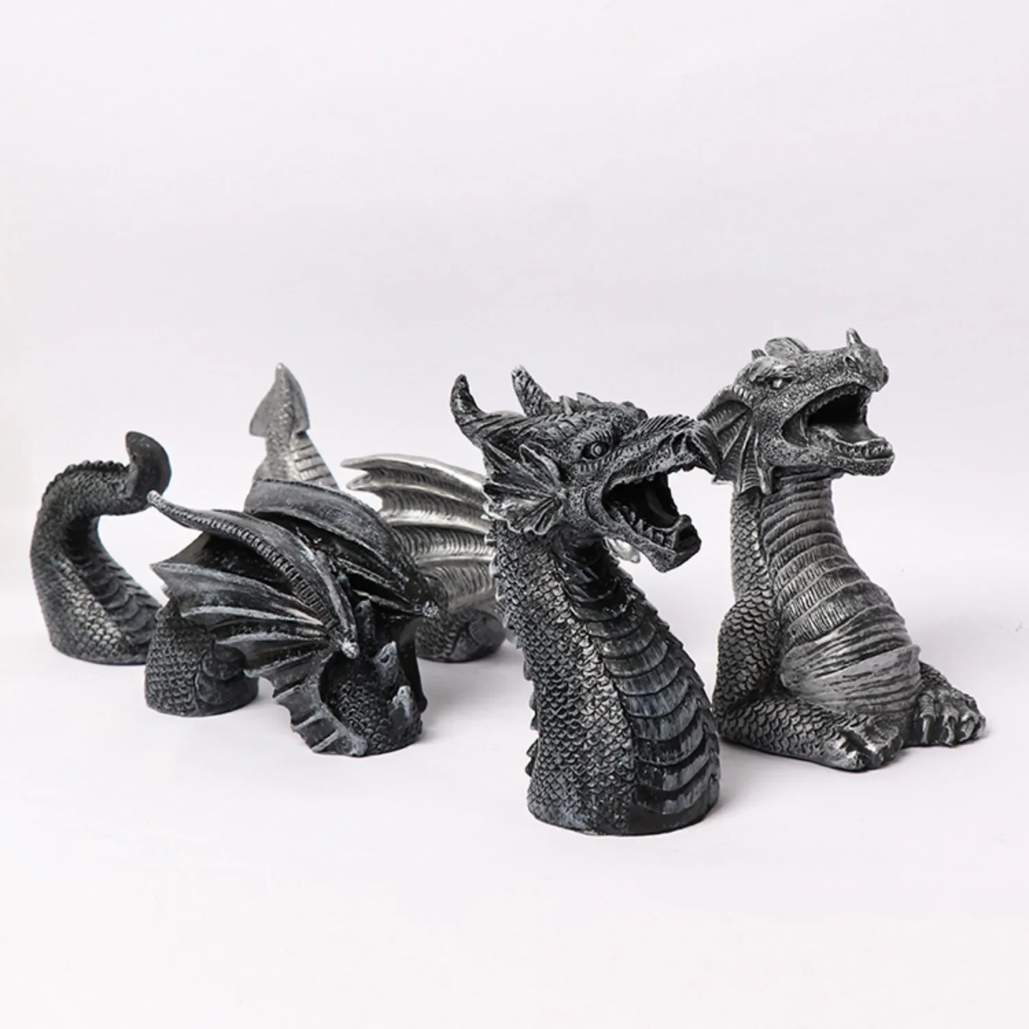 รูปปั้นมังกรเรซินประติมากรรมสน - Resin Art Sculptures บทวิจารณ์และราคา