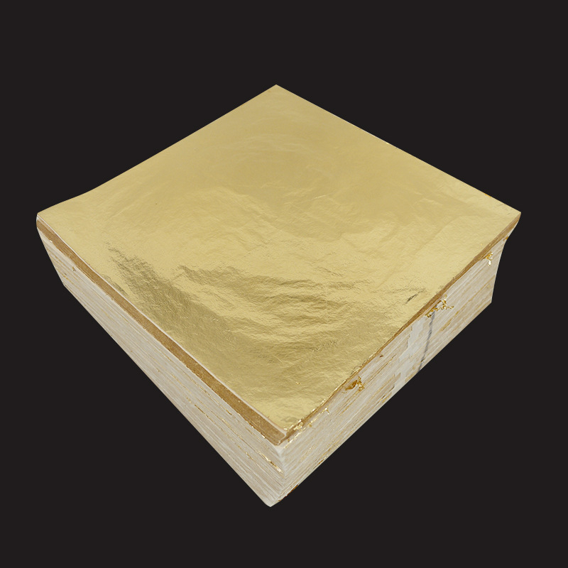 14X14ซม.100Pcs เงาทองเงินทองแด - Gold Leaf Foil บทวิจารณ์และราคา