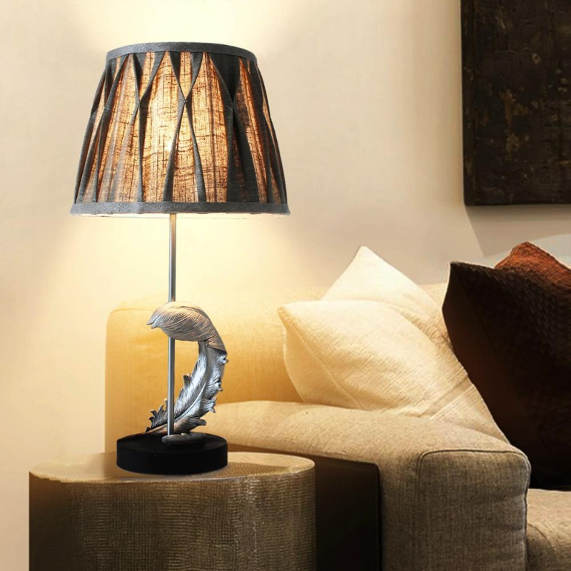โคมไฟตั้งพื้น LED ฐานขนนกเรซิ่ - Resin Art Floor Design บทวิจารณ์และราคา