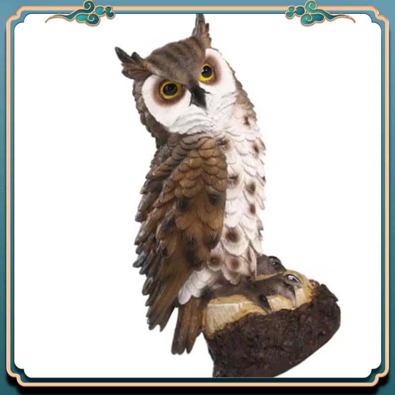 (ใหม่)-เรซิ่นรูปปั้นนกฮูก Bird - Resin Art Sculptures บทวิจารณ์และราคา