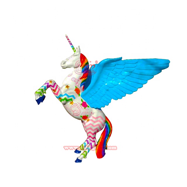 ประติมากรรมรูปม้าเพกาซัสมีปีก  - Resin Art Sculptures บทวิจารณ์และราคา