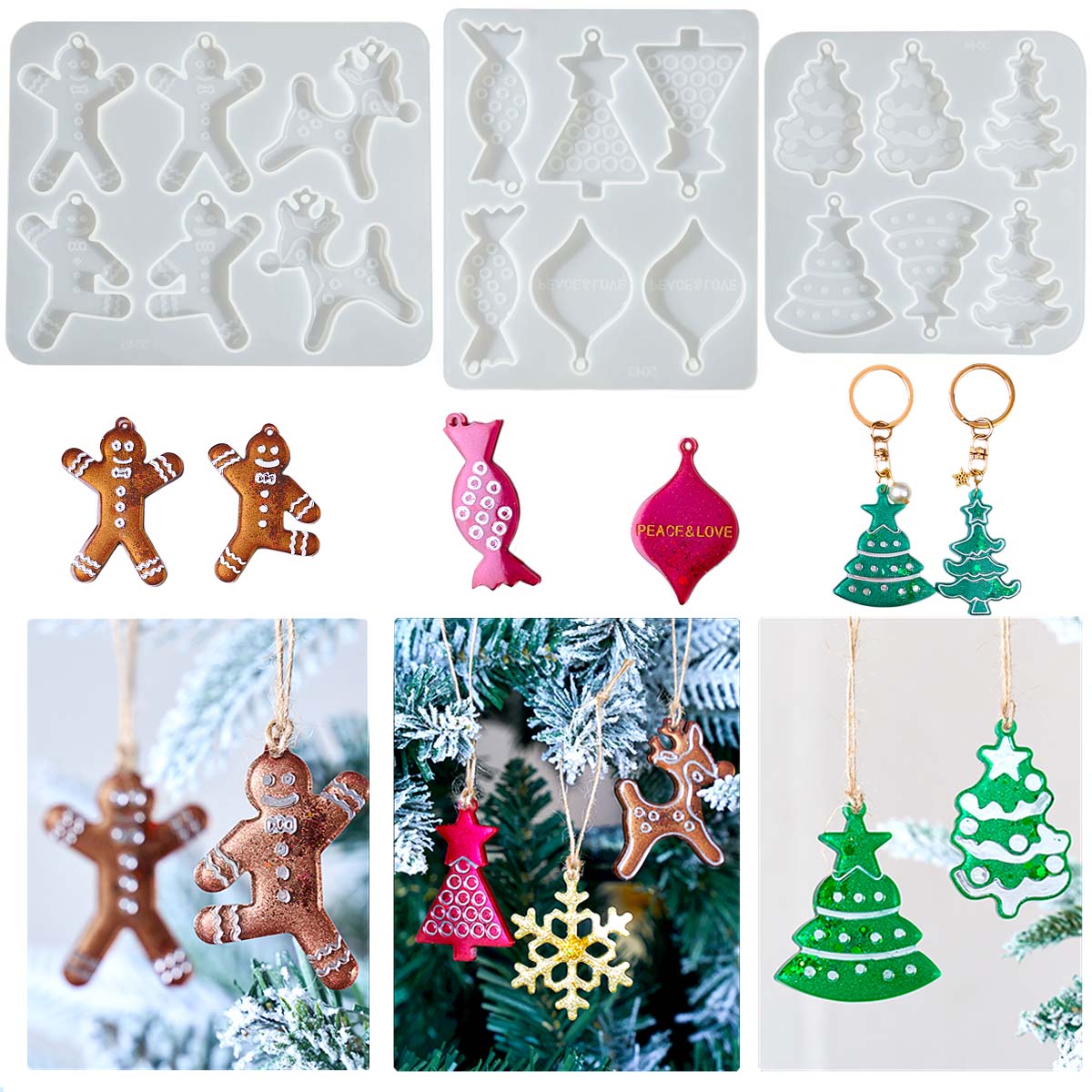 แม่พิมพ์ซิลิโคนสำหรับทำต่างหู  - Resin Art Mould บทวิจารณ์และราคา