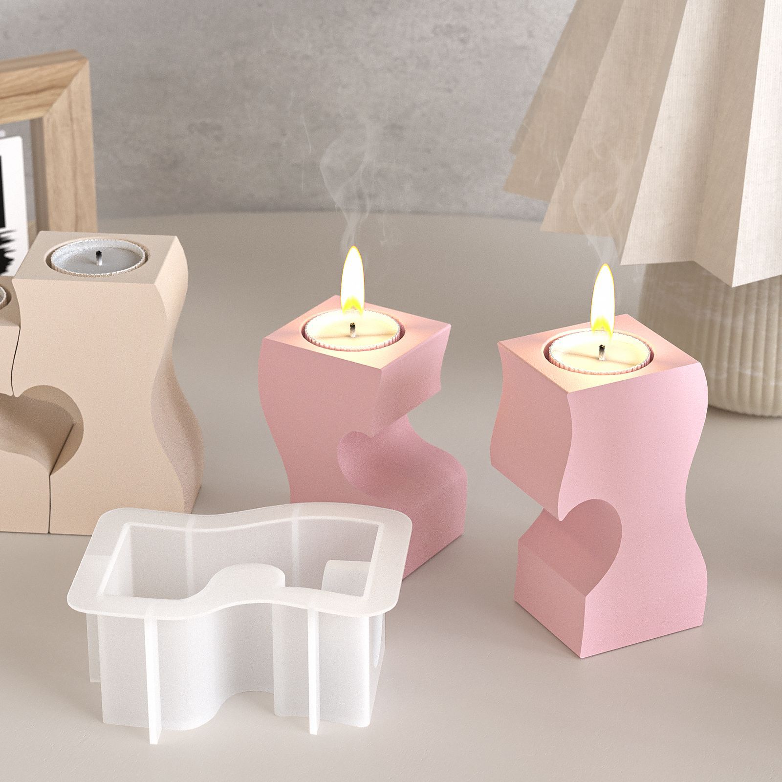 S หัวใจแท่งเทียนแม่พิมพ์ซิลิโค - Resin Art Mould บทวิจารณ์และราคา