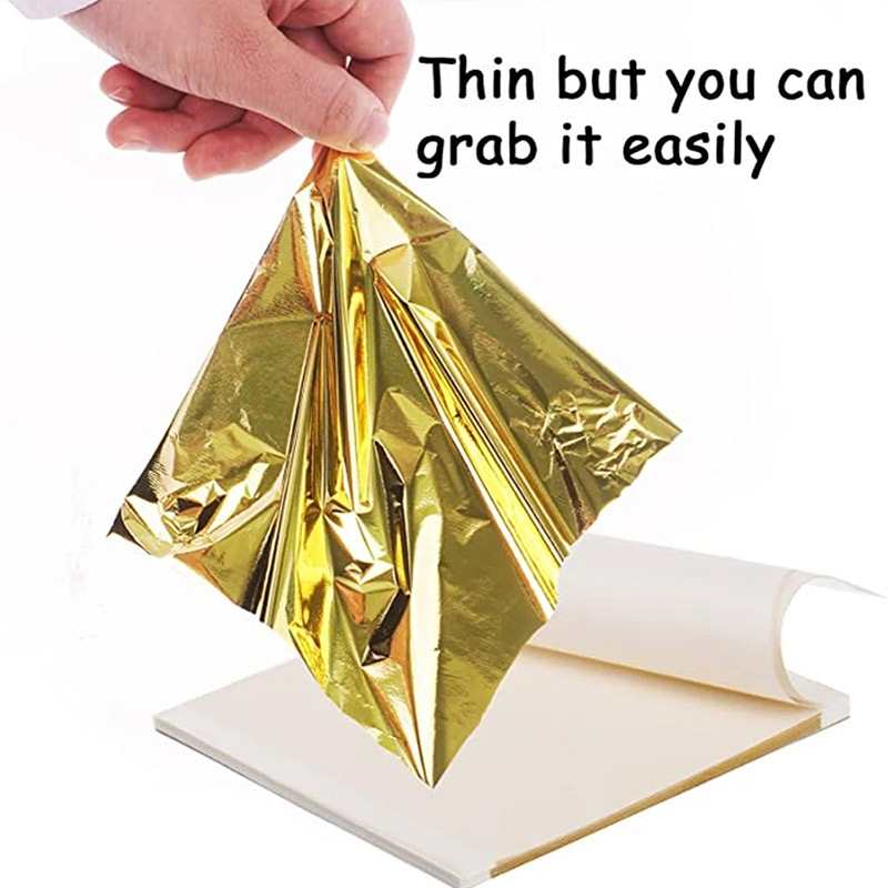 แผ่นทองคำเปลว 200 ชิ้น แผ่นฟอย - Gold Leaf Foil บทวิจารณ์และราคา