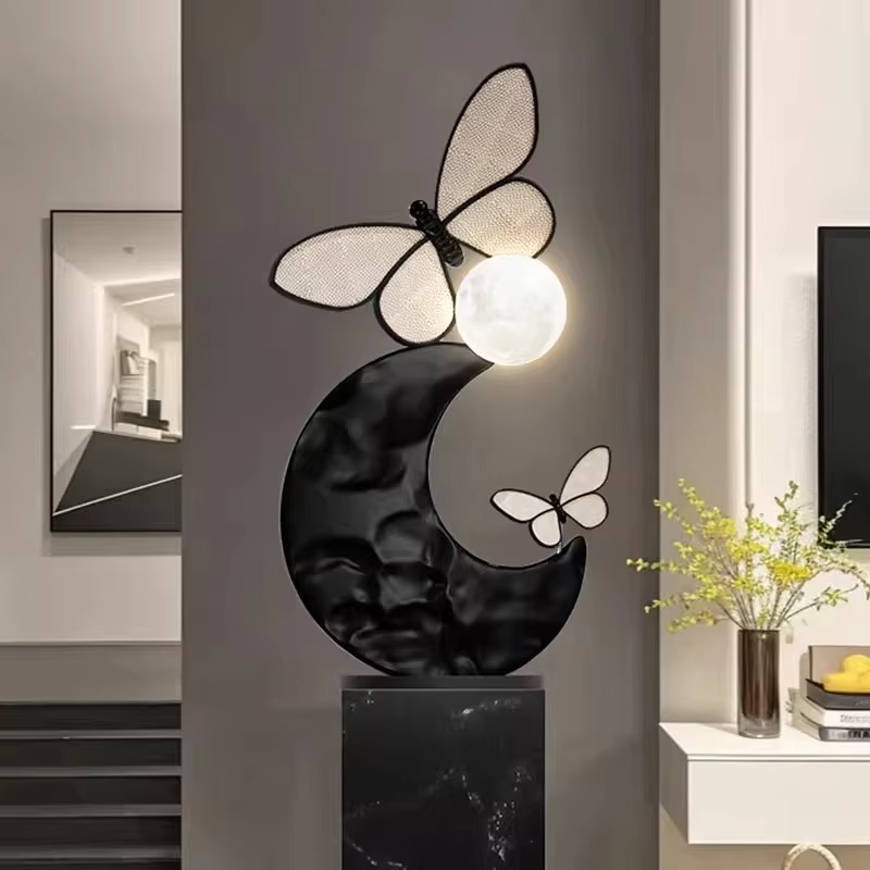 โคมไฟตั้งพื้นรูปปั้นผีเสื้อเรซ - Resin Art Floor Design บทวิจารณ์และราคา