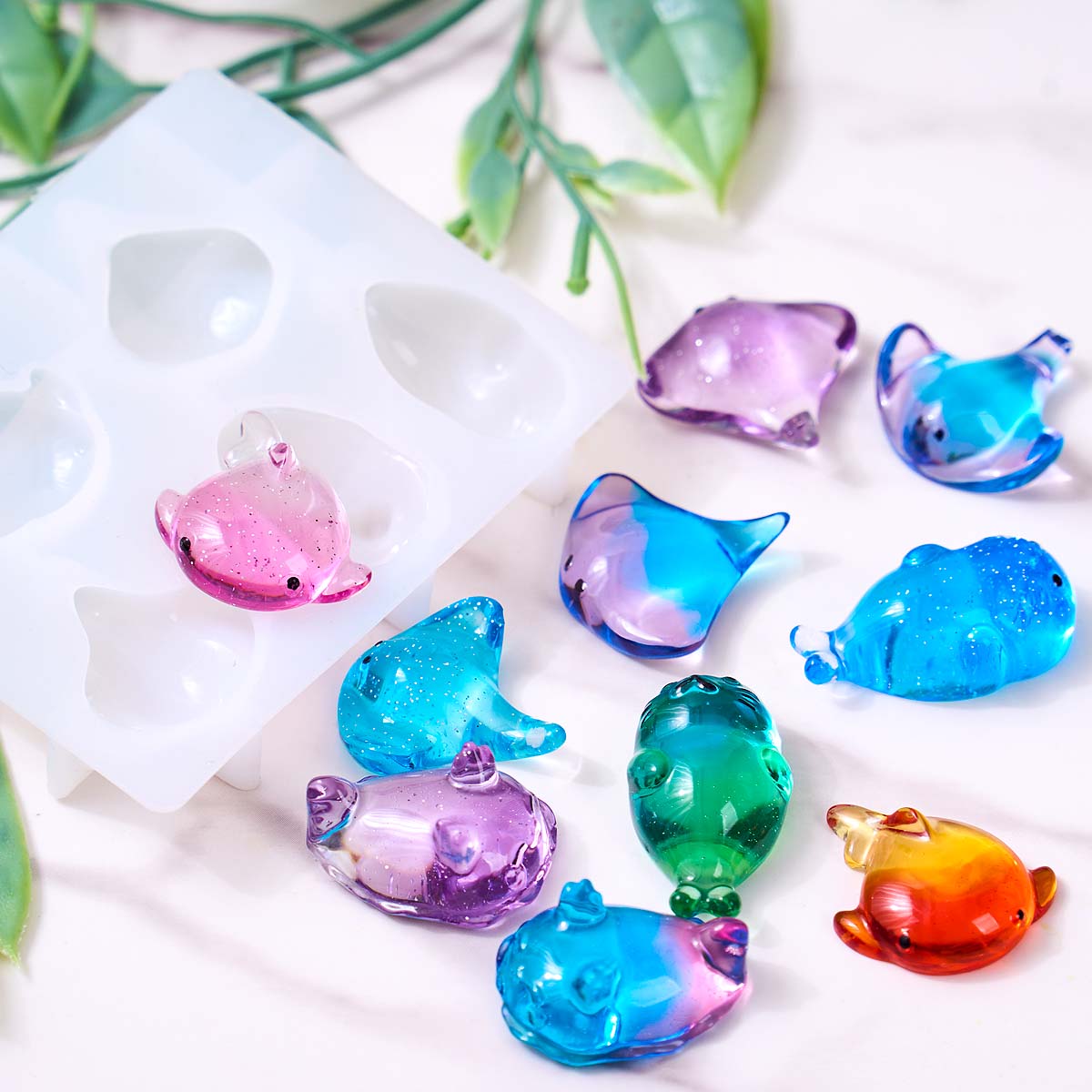 แม่พิมพ์ซิลิโคนรูปปลากระเบน 3  - Resin Art Mould บทวิจารณ์และราคา