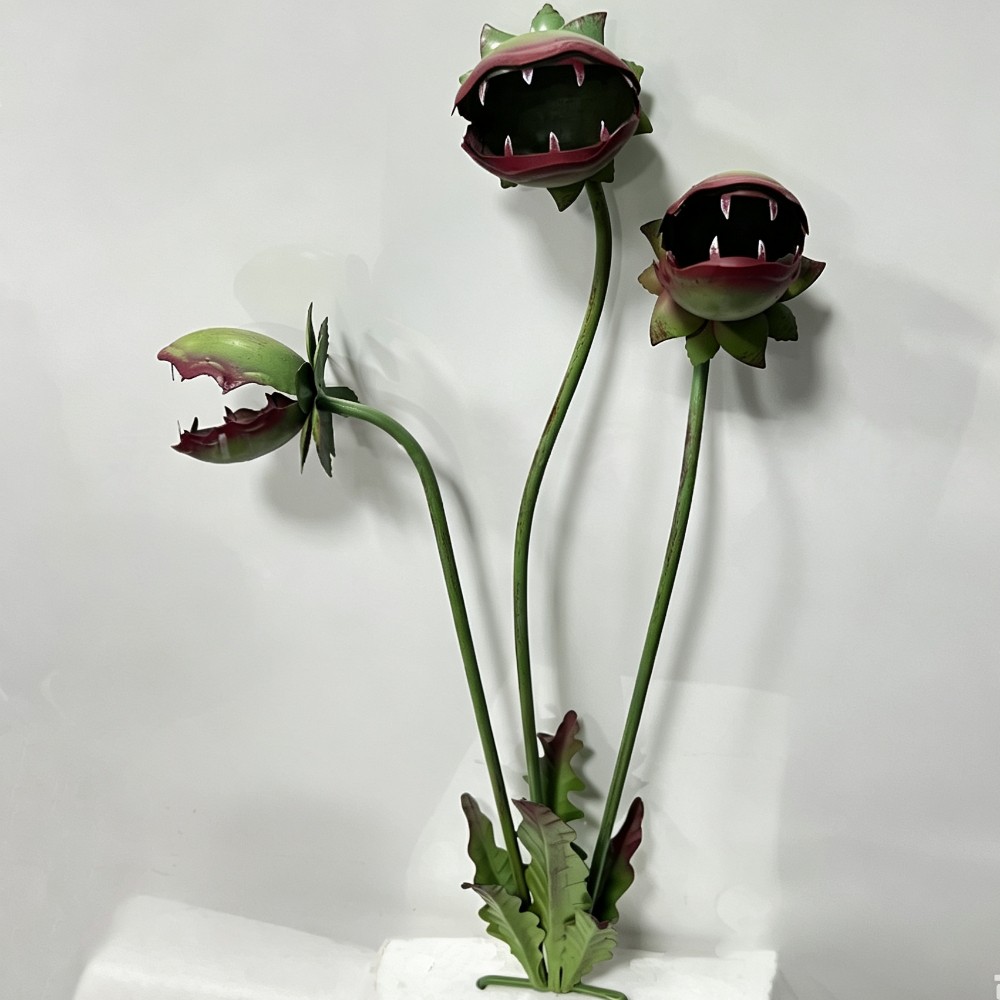 ป้ายตกแต่งสวนรูปดอกไม้กินแมลง  - Resin Art Sculptures บทวิจารณ์และราคา