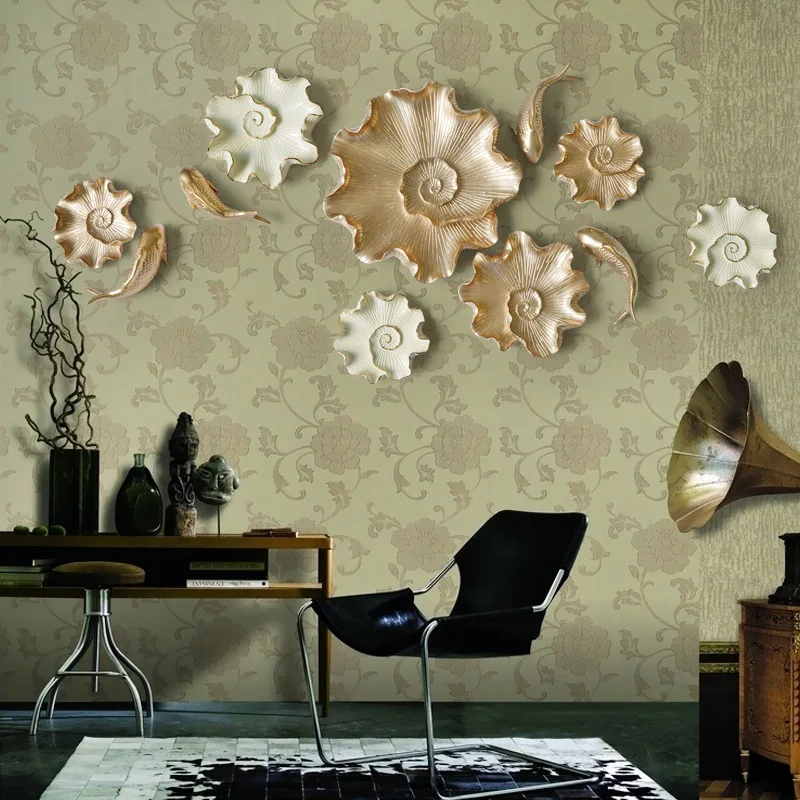 งานศิลปะตกแต่งผนังรูปดอกบัวและ - Background Resin Art บทวิจารณ์และราคา