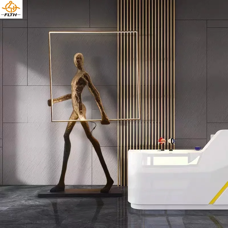 โคมไฟตั้งพื้นรูปปั้นหุ่นยนต์ โ - Resin Art Floor Design บทวิจารณ์และราคา