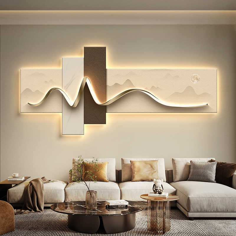 ภาพตกแต่งห้องนั่งเล่น ไฟ LED ส - Background Resin Art บทวิจารณ์และราคา