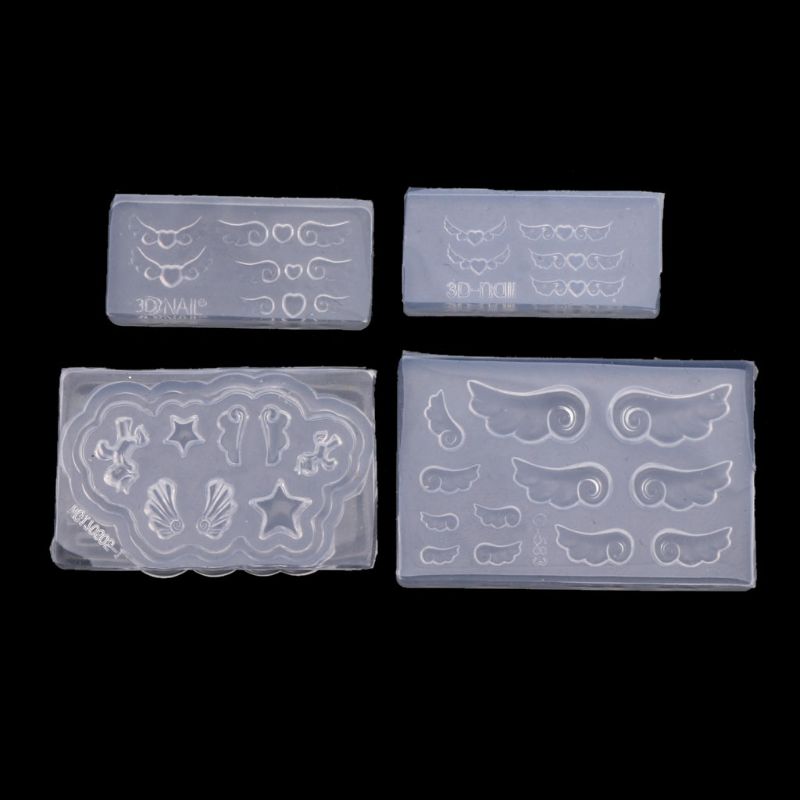 DIY อุปกรณ์ตกแต่งเล็บเล็บแม่แบ - Resin Art Earrings Material บทวิจารณ์และราคา