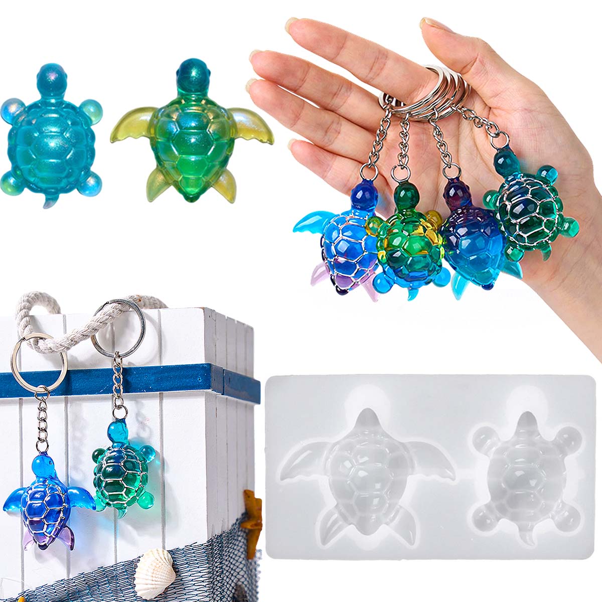 แม่พิมพ์ซิลิโคนรูปเต่าทะเล 3 ม - Resin Art Mould บทวิจารณ์และราคา