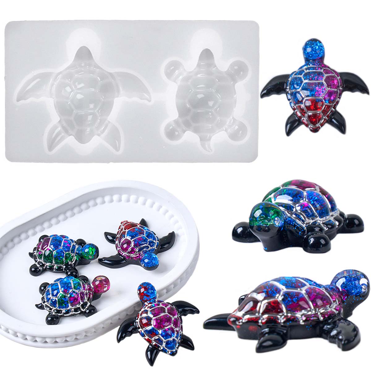 แม่พิมพ์ซิลิโคนรูปเต่าทะเล 3 ม - Resin Art Mould บทวิจารณ์และราคา