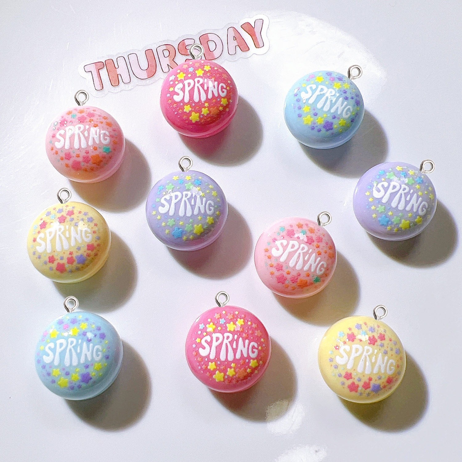 จี้เรซิ่นทรงกลม 10 ชิ้น สำหรับ - Resin Art Earrings Material บทวิจารณ์และราคา