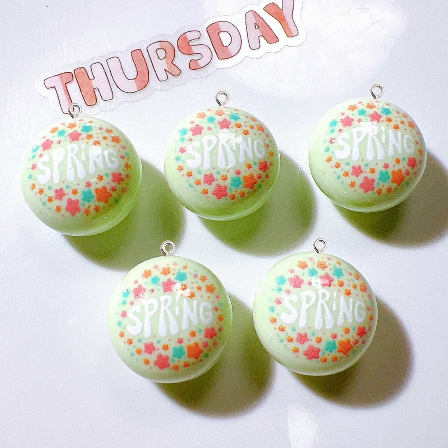 จี้เรซิ่นทรงกลม 10 ชิ้น สำหรับ - Resin Art Earrings Material บทวิจารณ์และราคา