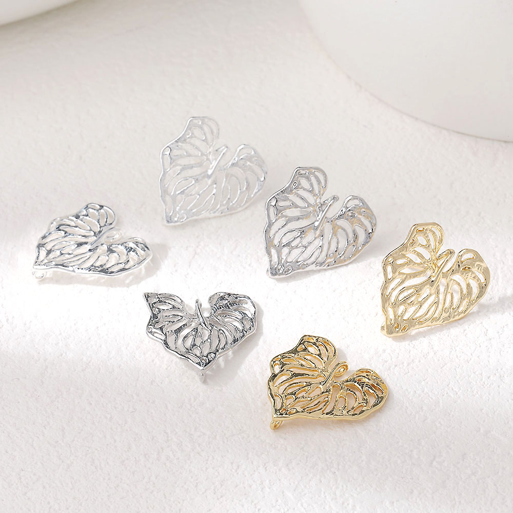 4PCS Dainty Hollowed Leaf Char - Gold Leaf Foil บทวิจารณ์และราคา