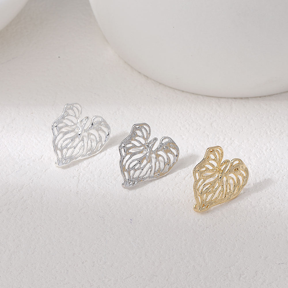 4PCS Dainty Hollowed Leaf Char - Gold Leaf Foil บทวิจารณ์และราคา