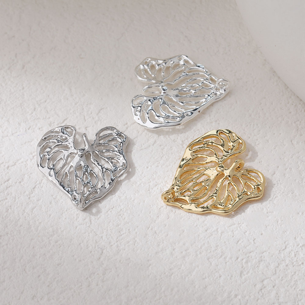 4PCS Dainty Hollowed Leaf Char - Gold Leaf Foil บทวิจารณ์และราคา