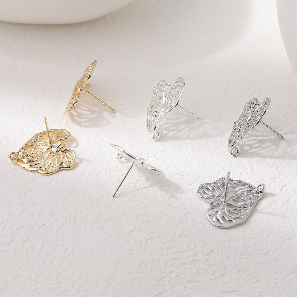 4PCS Dainty Hollowed Leaf Char - Gold Leaf Foil บทวิจารณ์และราคา