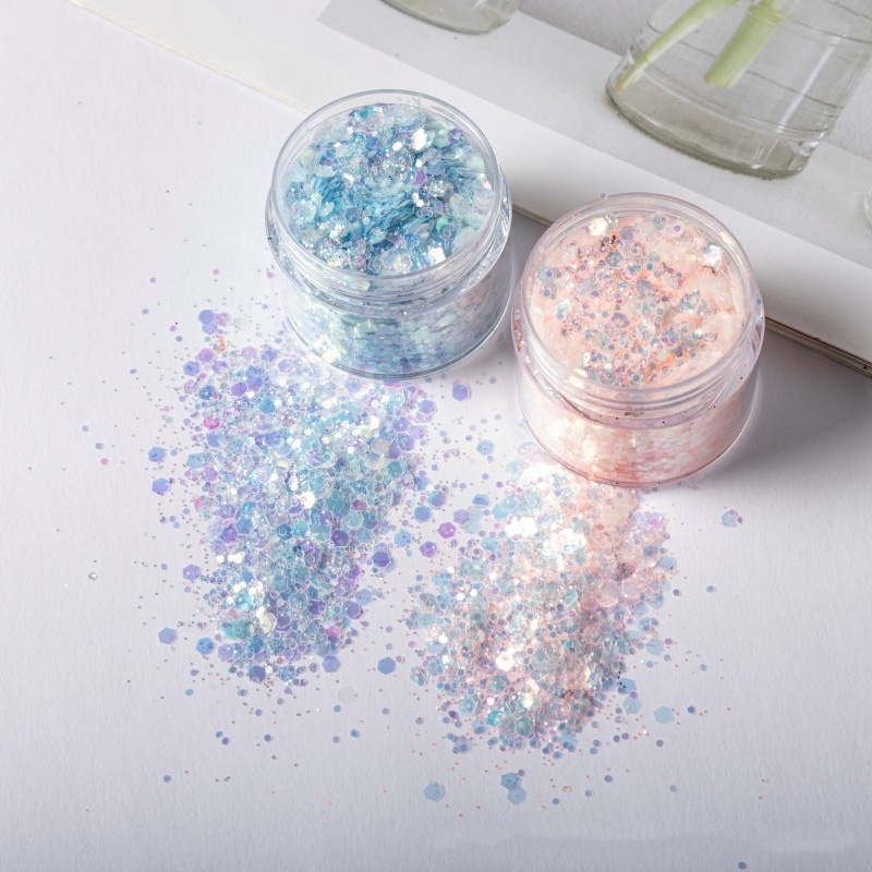 ชุดกลิตเตอร์โฮโลแกรมแบบผสม – เ - Mica Flake Resin บทวิจารณ์และราคา